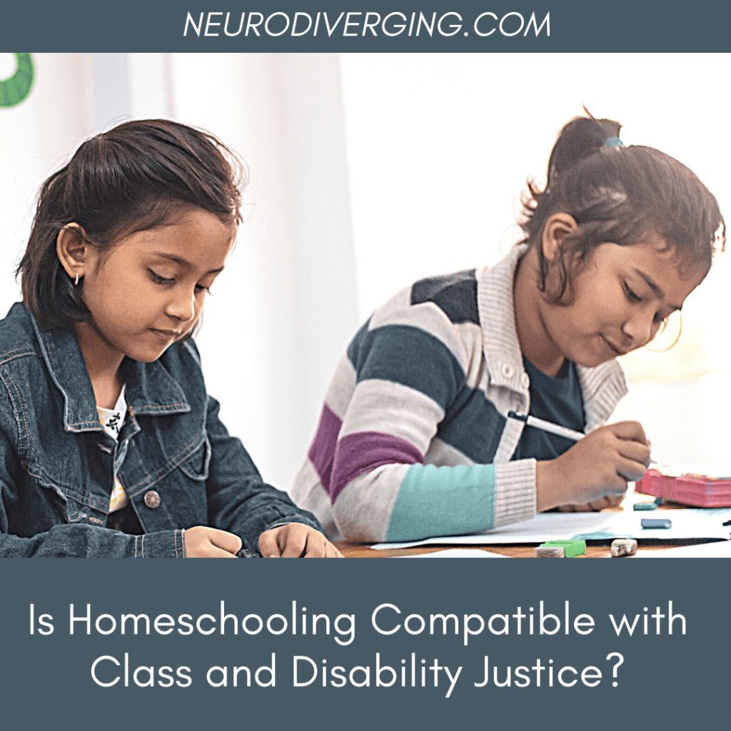 neurodivergent homeschooling class justice disability justice